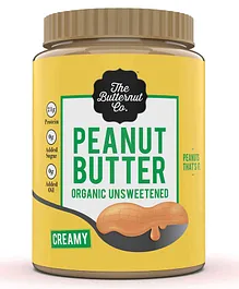 The Butternut Co. Organic Unsweetened Peanut Butter Creamy - 925 gms