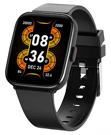 Gizmore GizFit BLAZE Pro BT Calling Smartwatch 1.69 Inch IPS Curved Display With 500 NITS Brightness Body Temperature Regular Size- Black Strap