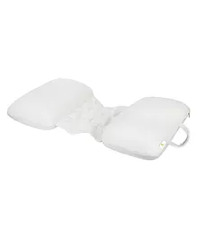 Cushows Maternity Memory Foam Preggle Adjustable Pregnancy Pillow - White