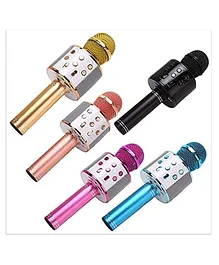 AKN TOYS Wireless Bluetooth 4 in 1 Karaoke HiFi Speaker Microphone - (Color May Vary)