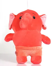 KiddyBuddy Elephant Soft Toy Peach - Height 29 cm