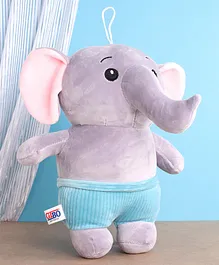 KiddyBuddy Elephant Soft Toy Purple - Height 22.5 cm