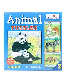 Creative's Animal Puzzles Multicolor - 33 Pieces 