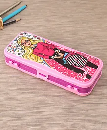 Barbie Dual Sided Pencil Box (Colour & Print May Vary)