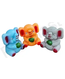 FunBlast Elephant Bath Toys for Baby Pack Of 3 - Multicolour