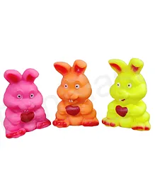 FunBlast Rabbit Bath Toys for Baby Pack Of 3 - Multicolour