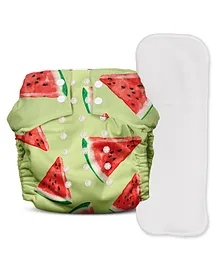 Mother Sparsh Nappers Mast Melon  Cloth Diaper Free Size - Green
