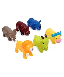 Rising Step Chu Chu Animal theme Bath Toys Medium Size Multicolor - 6 Pieces