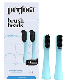 Perfora Electric Truthbrush Brush Heads 2 Pieces - Ocean Blue