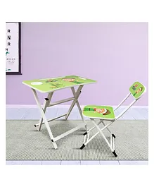 MUREN Multipurpose Foldable & Portable Study Table and chair set - Green