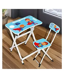 Muren Multifunctional Wooden Study Table with Chair - Multicolor