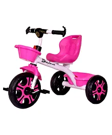BabyCrush Rambo Rambo Wheel Unassembled Tricycle with Accessories - White Pink