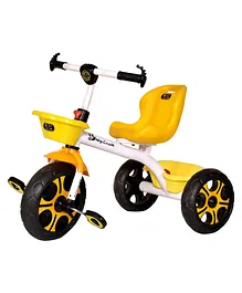 BabyCrush Rambo Rambo Wheel Unassembled Tricycle with Accessories - White Yellow