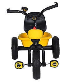 Babycrush Black Rambo Zippy Tricycle With Color Accessories Dip 104 - Yellow