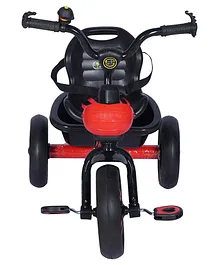 Babycrush Color Rambo Maxo Wheel Tricycle With Cusion Seat Black Accessories Dlxdip106 - Red