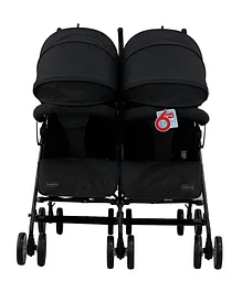 Babyhug Deuce Twin Stroller- Black