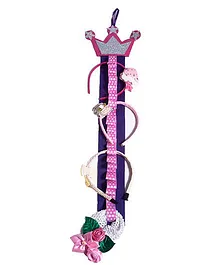 Li'll Pumpkins Crown Hairband Organiser - Purple & Pink