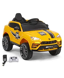 Battery Oprated  Ride On Car with Music & Remote Control   - Yellow