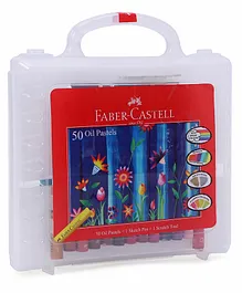 Faber Castle Oil Pastle Colors With Carry Case - 50 Shades