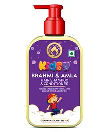 Mom & World Kidsy Brahmi & Amla Hair Shampoo & Conditioner With Brahmi Amla Coconut Almond & Castor Oils - 240 ml