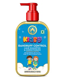 Mom & World Kidsy Dandruff Control Hair Shampoo & Conditioner With Tea Tree Ginger Oil Neem & Oatmeal Extracts - 240 ml