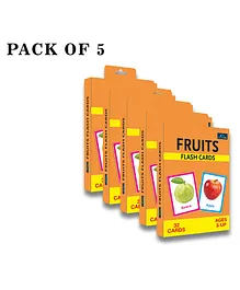 Book Ford Publications Fruits Theme Flash Cards Pack of 5 - 32 Cards Each
