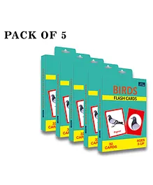 Book Ford Publications Birds Flash Cards Pack Of 5 - 32 Cards Each