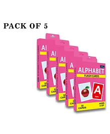 Book Ford Publications Alphabet Flash Cards Pack Of 5 - 32 Cards Each