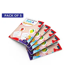 Book Ford Publications Creative Copy Colouring & Vegetables Books Pack Of 5 - English
