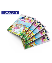 The World of Unicorns Coloring Book Pack of 5 - 16 pages each