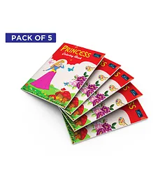 Princess Coloring Book Pack Of 5 - English
