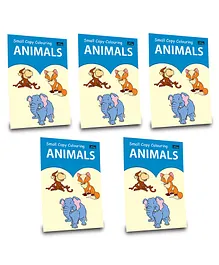 Small Copy Colouring Animals Pack of 5 - English