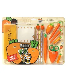 SKB Carrot Theme Stationary Set for Kids - Orange