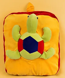 Dukiekooky Kids Yellow tortoise Backpack -Height 11 Inches