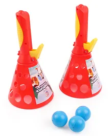Ratnas Click & Catch Twin Ball Game - Red