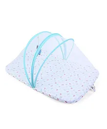 Babyoye Bed With Net - Blue White
