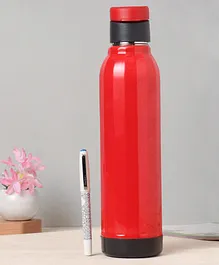 Flair Edge Steel Inner Insulated Water Bottle Red Color With Free Pen - 750 Ml