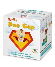 AHC Pee Cap for Massage and Diaper Changing time 6 Caps - Multicolour