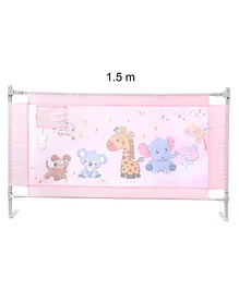 Adjustable Baby Bed Rail Guard 1.5m - Pink