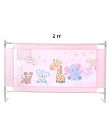 Adjustable Baby Bed Rail Guard 2m - Pink
