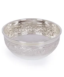 Osasbazaar 97%-99% BIS Hallmarked Pure Silver Bowl with Nakshi -  Silver