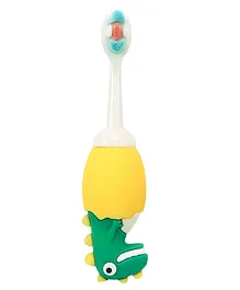 Adore Cute Dino Kids Toothbrush with Nano Bristles- Multicolor