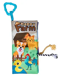 Basics Baby Cloth Tail Book with Toy Happy Farm Theme- English