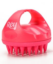 Rey Naturals Hair Scalp Massager Shampoo Brush - Red