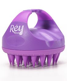 Rey Naturals Hair Scalp Massager Shampoo Brush - Purple