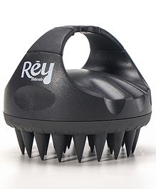 Rey Naturals Hair Scalp Massager Shampoo Brush - Black