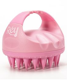 Rey Naturals Hair Scalp Massager Shampoo Brush - Pink