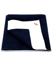 Kritiu Baby Smart Dry Bed Protector Sheet Small Navy Blue