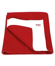 Kritiu Baby Smart Dry Bed Protector Sheet Small Red