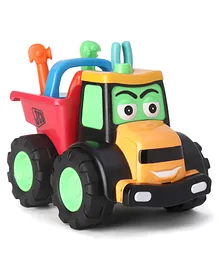 JCB Free Wheel Bulldozer Toy Vehicle - Multicolor